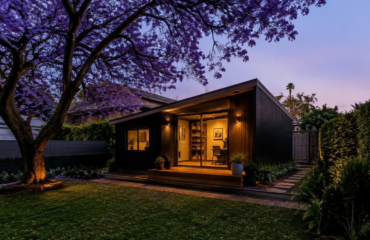 Backyard home office studio